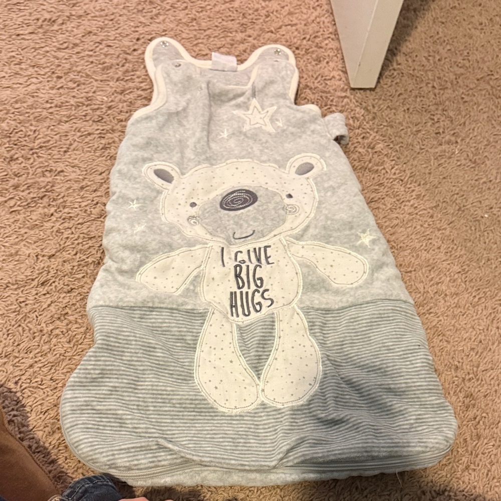 Adorable Gray Bear Kids Sleep Sack